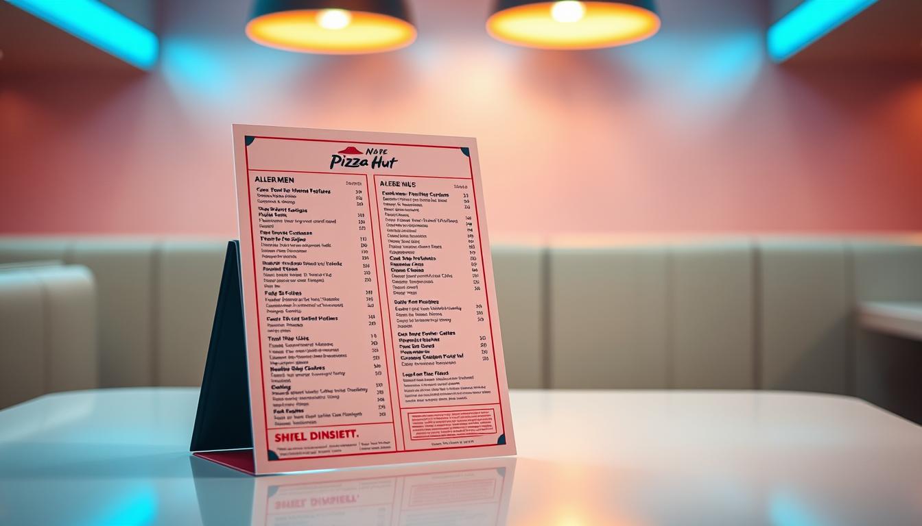 pizza hut allergen menu