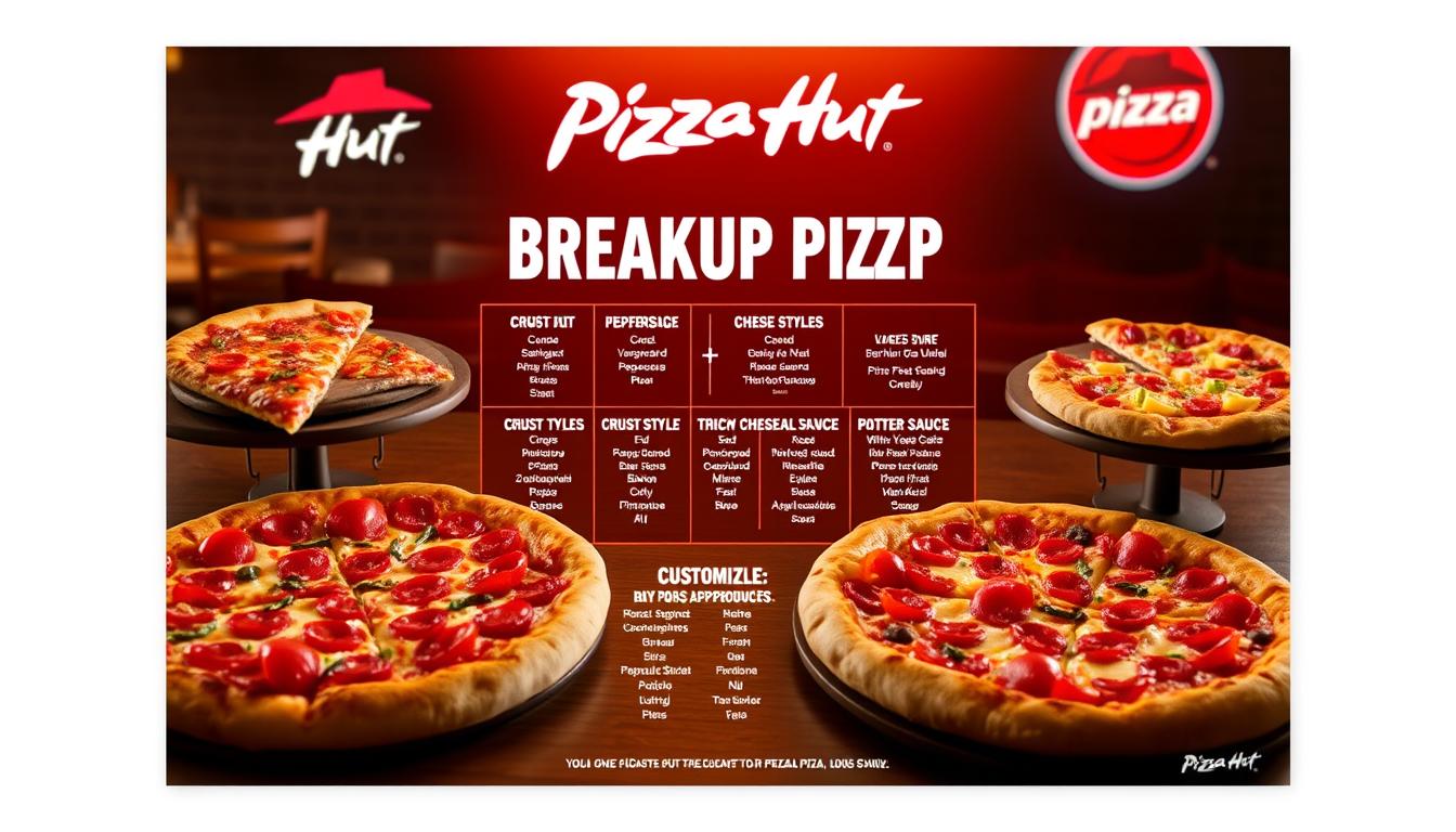 pizza hut breakup pizza menu