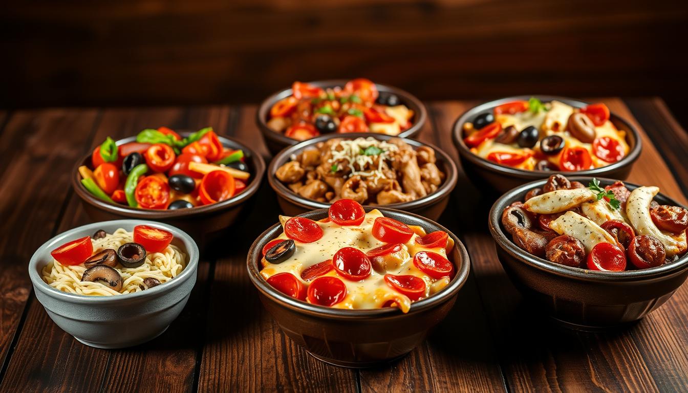 pizza hut pizza bowls menu