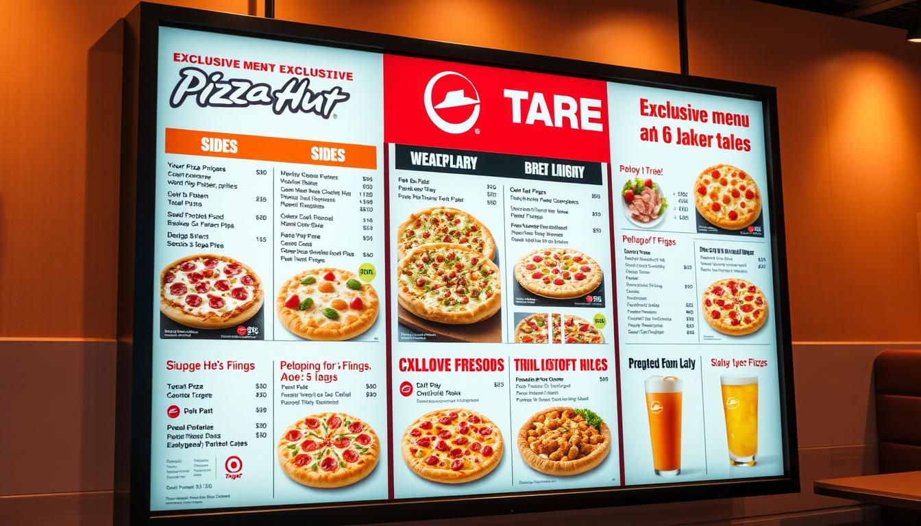 pizza hut target menu