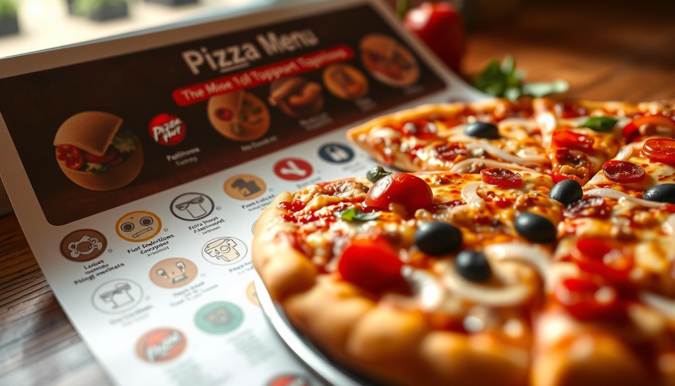 pizza hut toppings menu